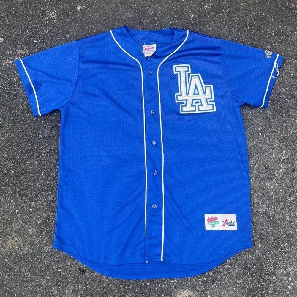 1990s Majestic Los Angeles Dodgers MLB Baseball Jersey size L